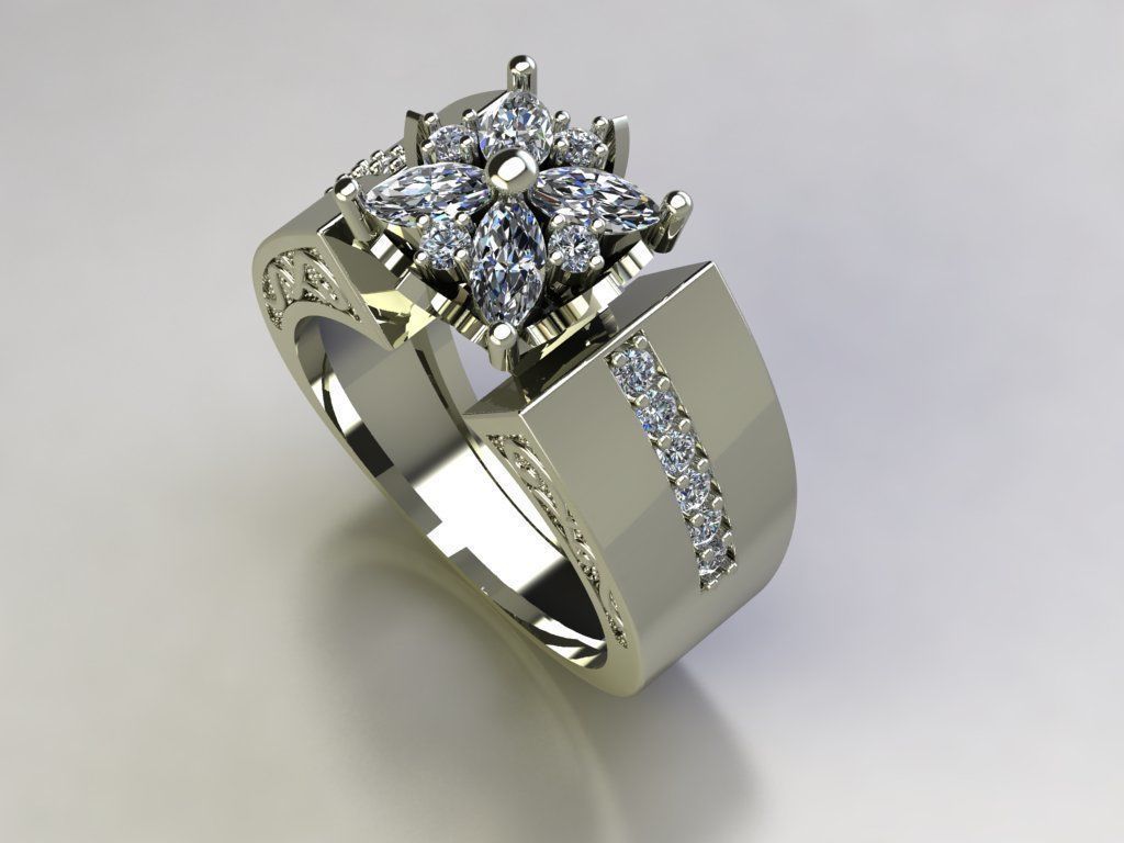Jewelry Ring 3D print model_6