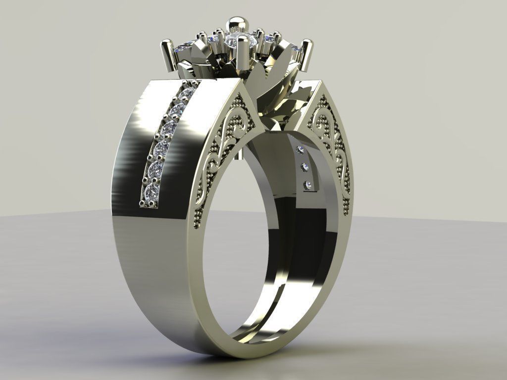 Jewelry Ring 3D print model_7