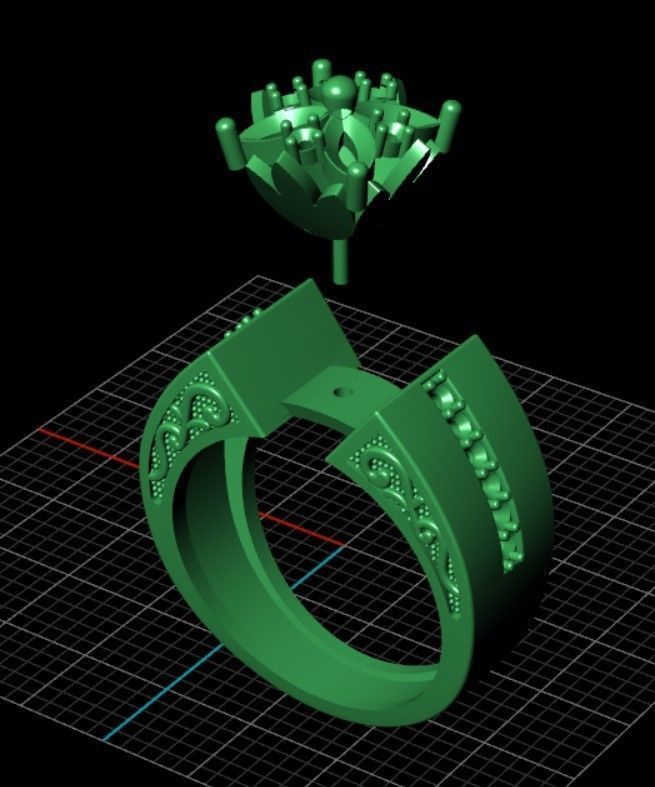 Jewelry Ring 3D print model_12