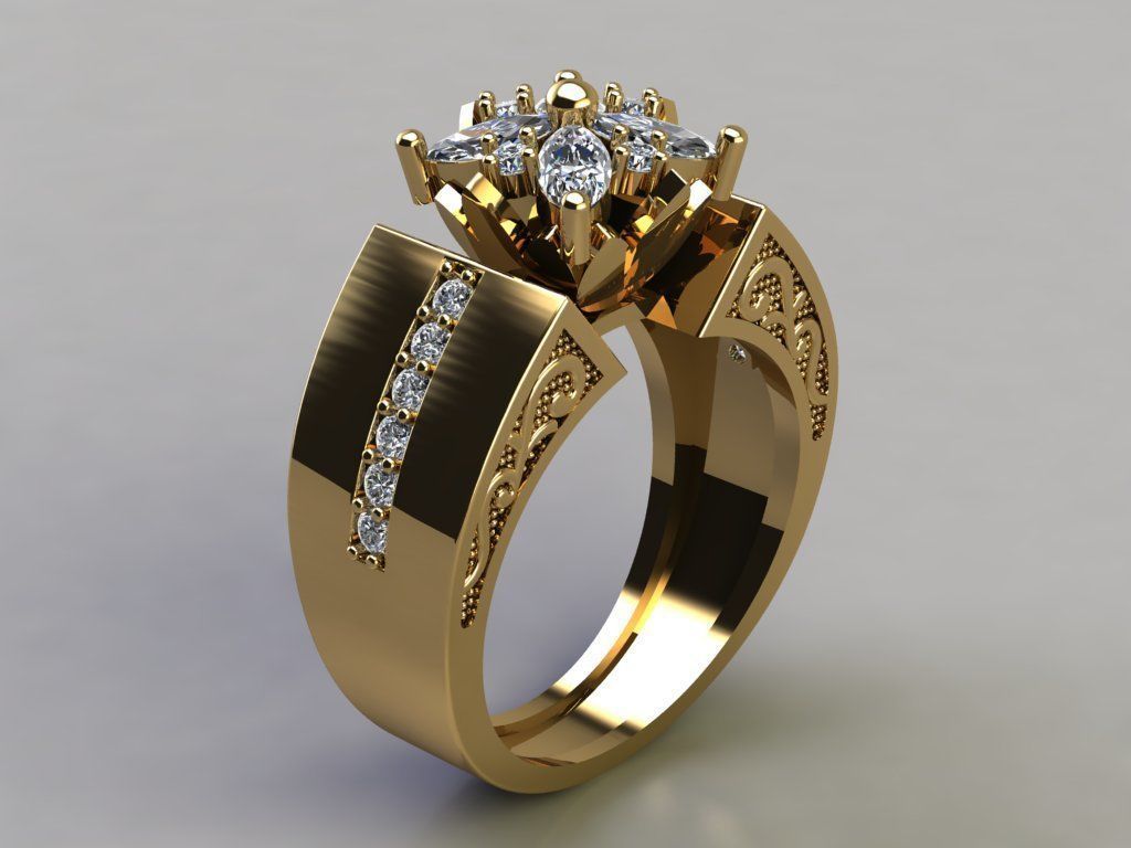 Jewelry Ring 3D print model_1