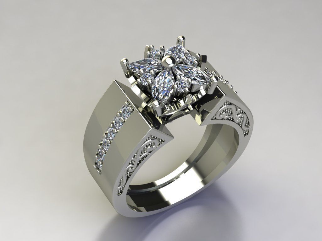 Jewelry Ring 3D print model_2