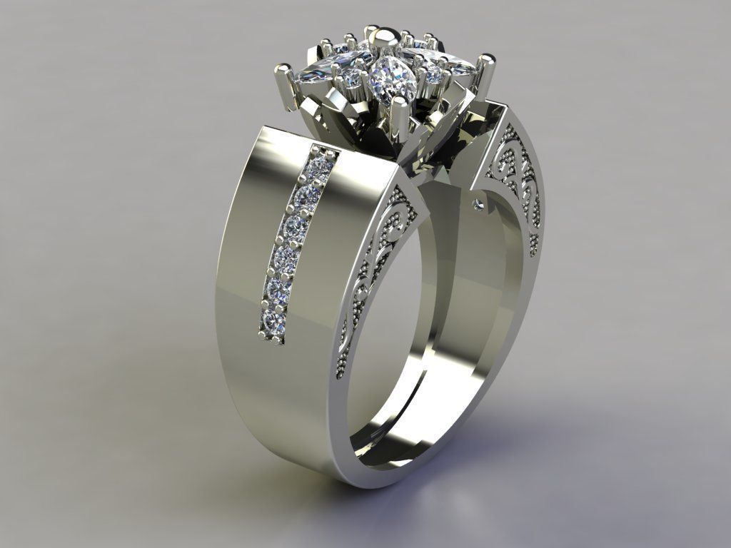 Jewelry Ring 3D print model_5