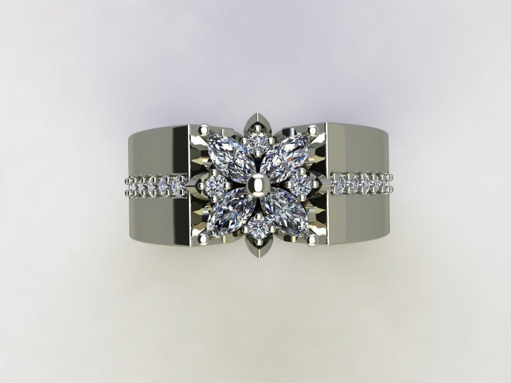 Jewelry Ring 3D print model_8