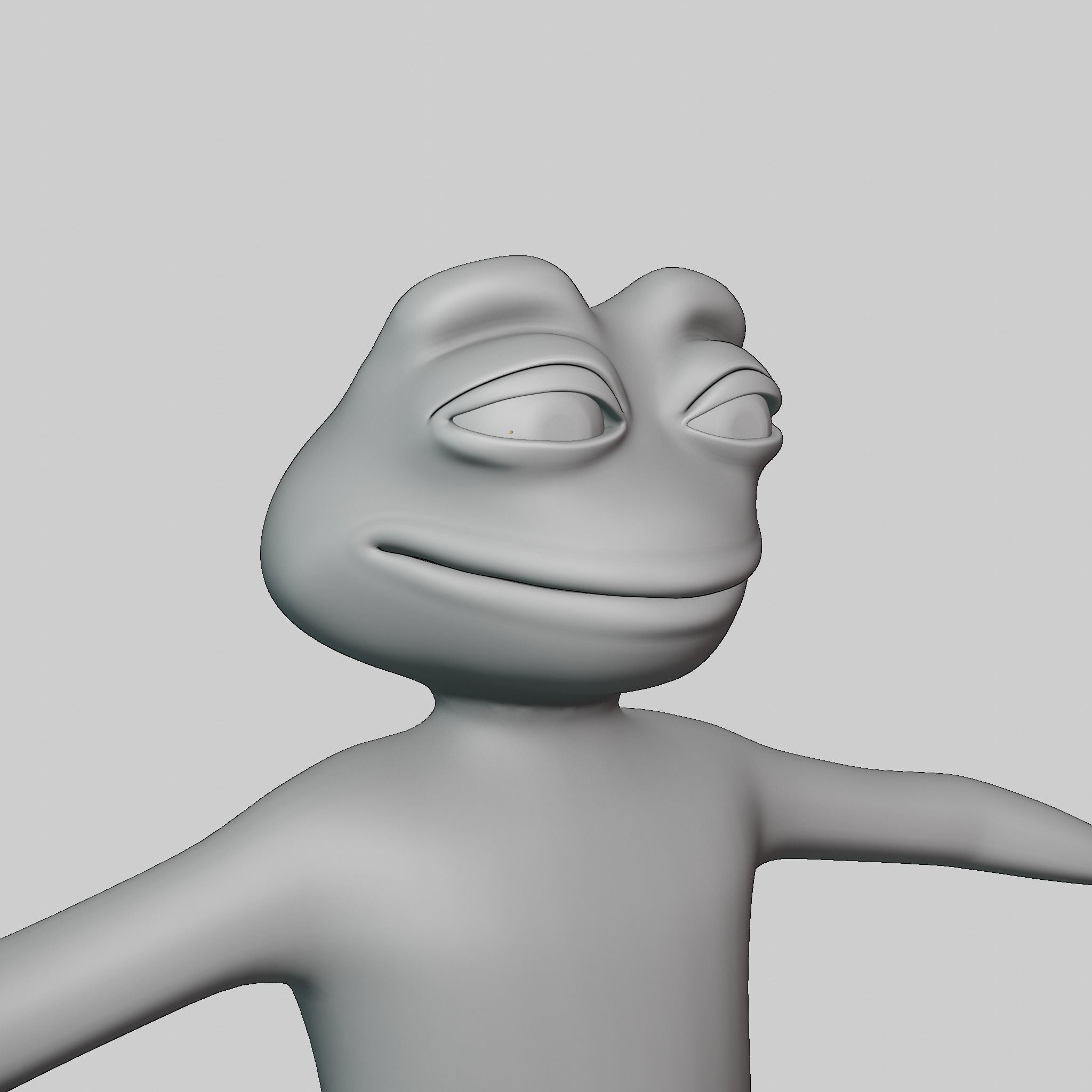 Pepe the Frog Full Body Rigged Character Low-poly 3D model_54