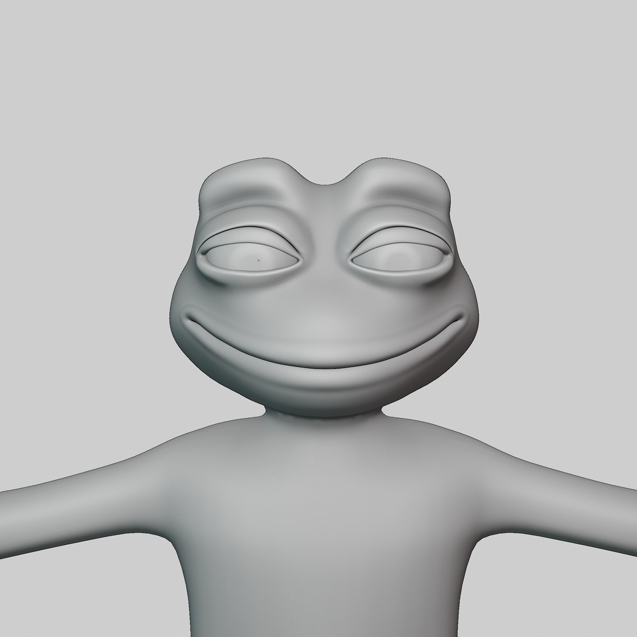 Pepe the Frog Full Body Rigged Character Low-poly 3D model_52