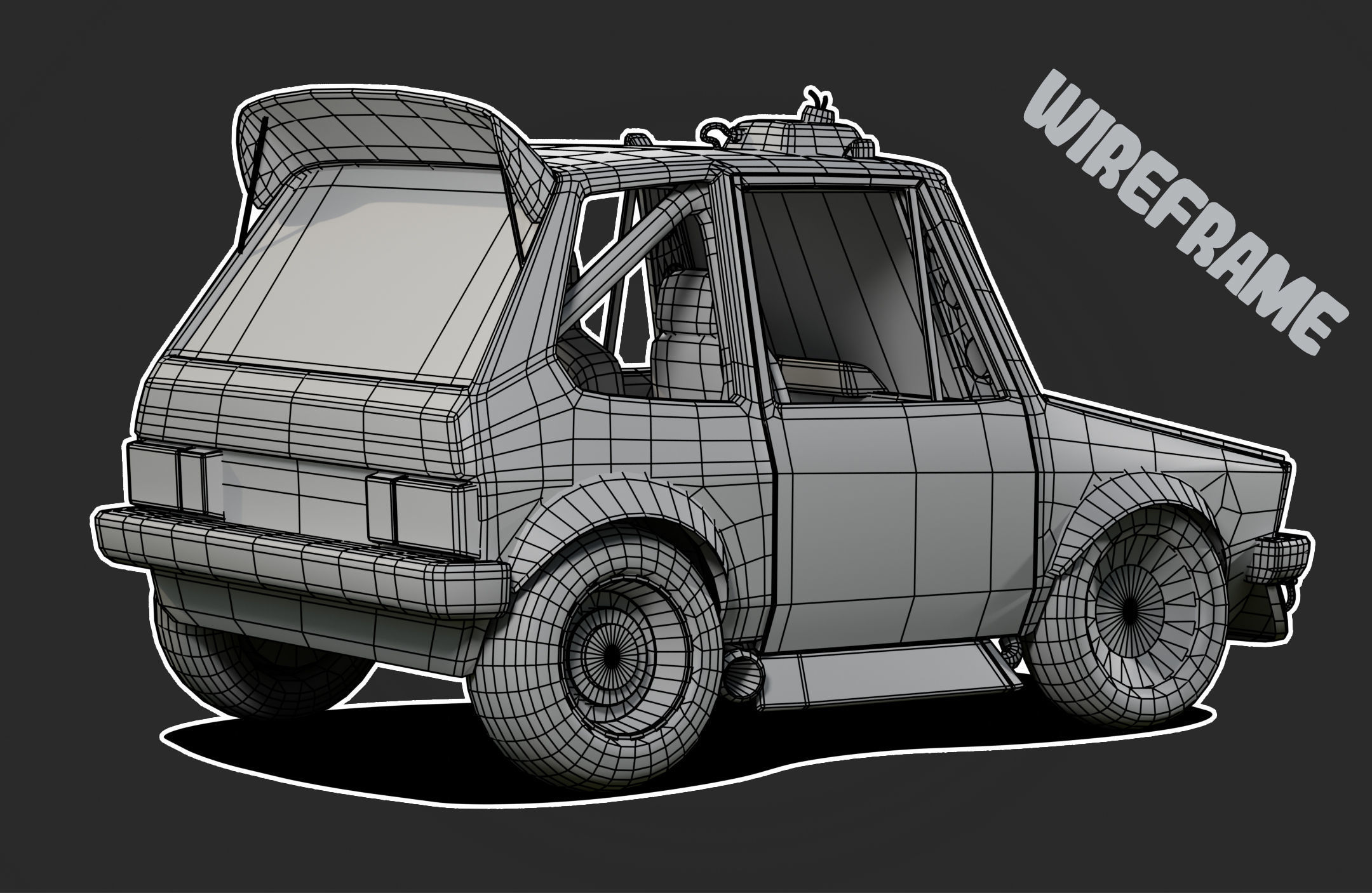 Super Golf Low-poly 3D model_6