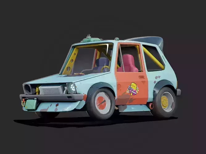 Super Golf Low-poly 3D model