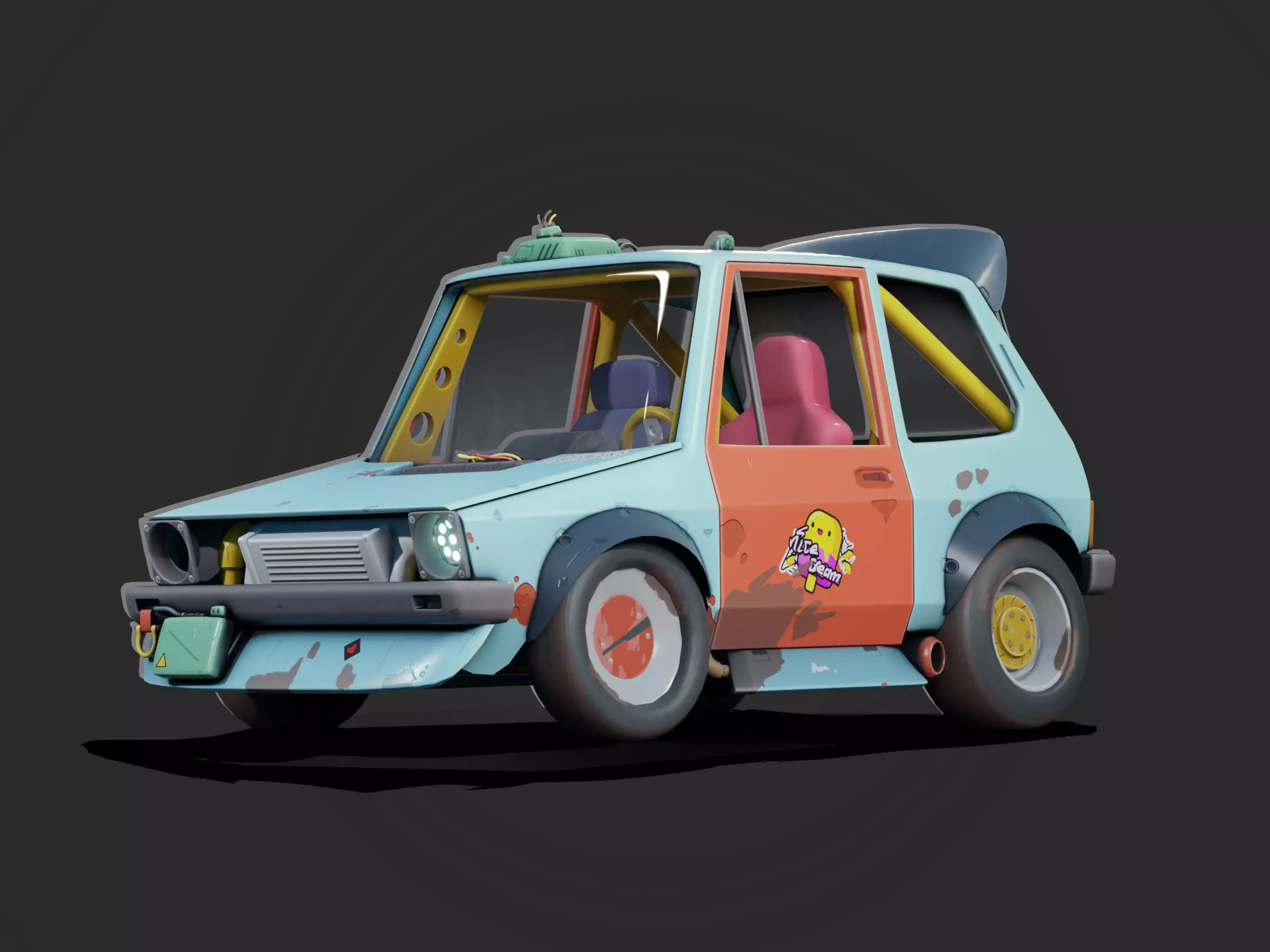 Super Golf Low-poly 3D model_0