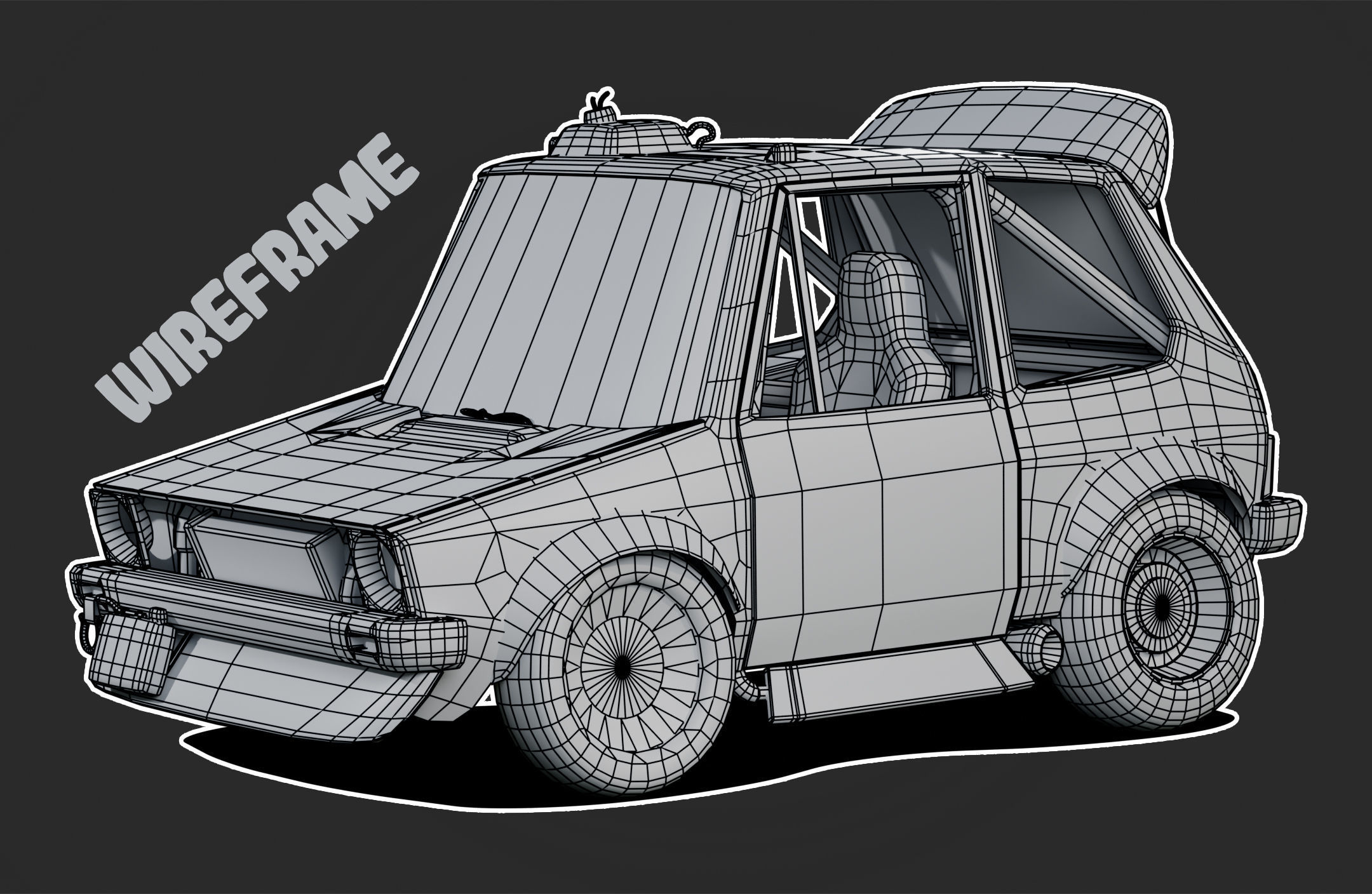 Super Golf Low-poly 3D model_5