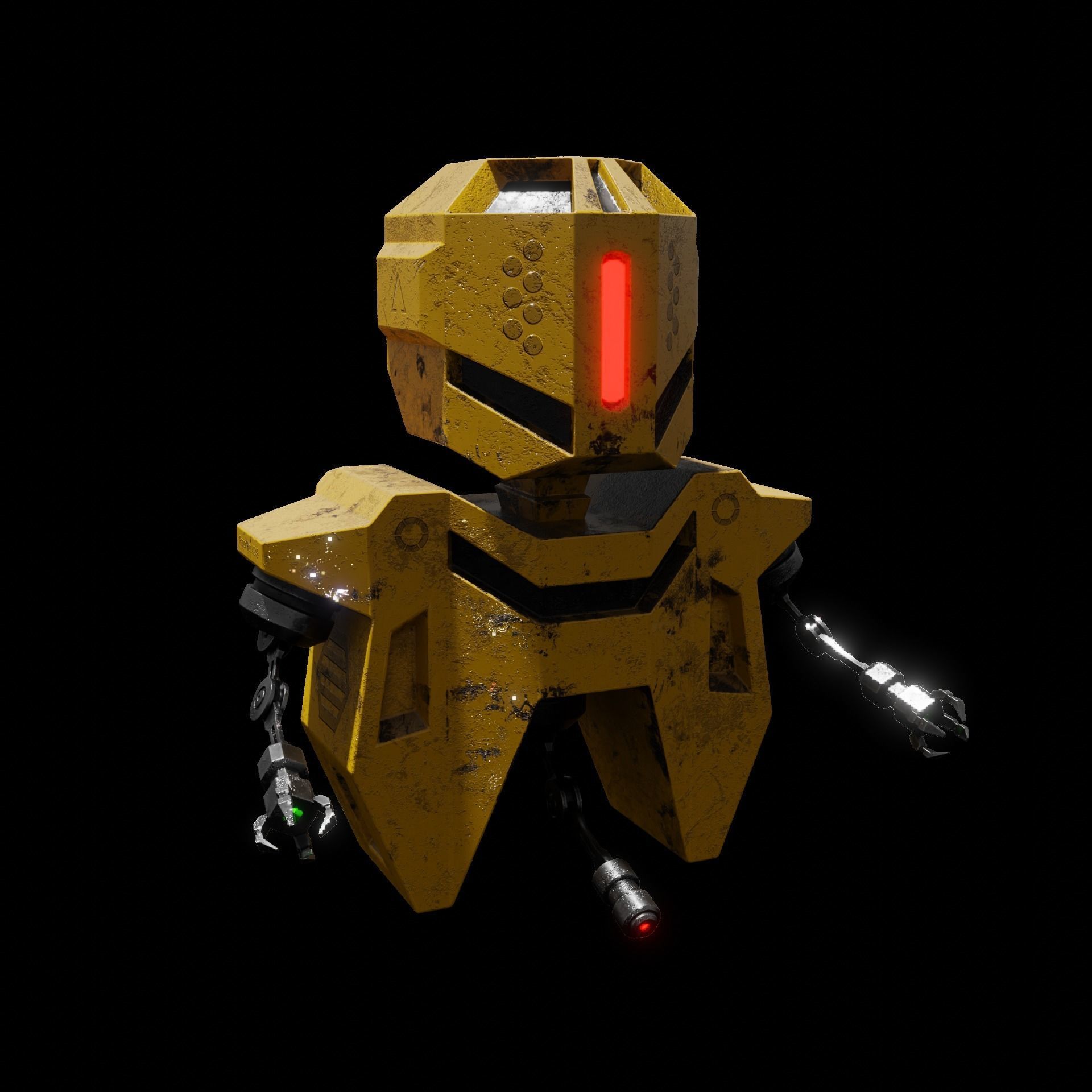 A24G Repair Robot Low-poly 3D model_4