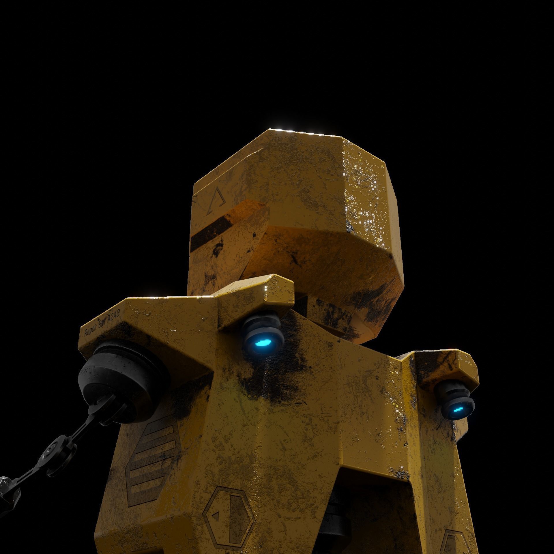 A24G Repair Robot Low-poly 3D model_1