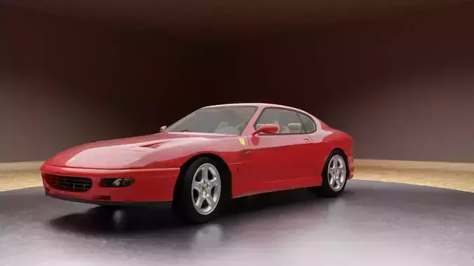 1992 Ferrari 456 GT - COMPLETE EDITION Low-poly 3D model