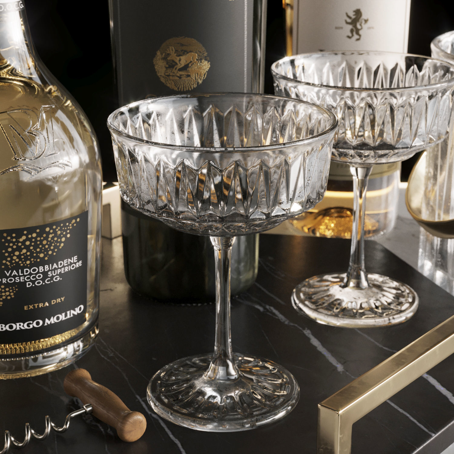 Wine Set 2 3D model_1