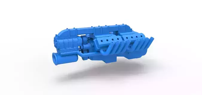 Engine 2 V8 Version 3 Scale 1 to 25