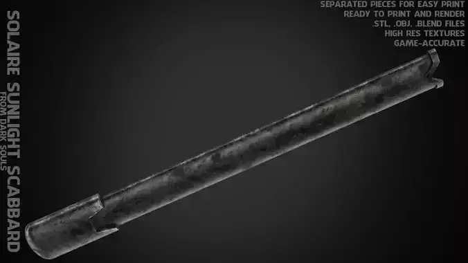 Dark Souls Solaire of Astora Sunlight Scabbard for Cosplay 3D print model