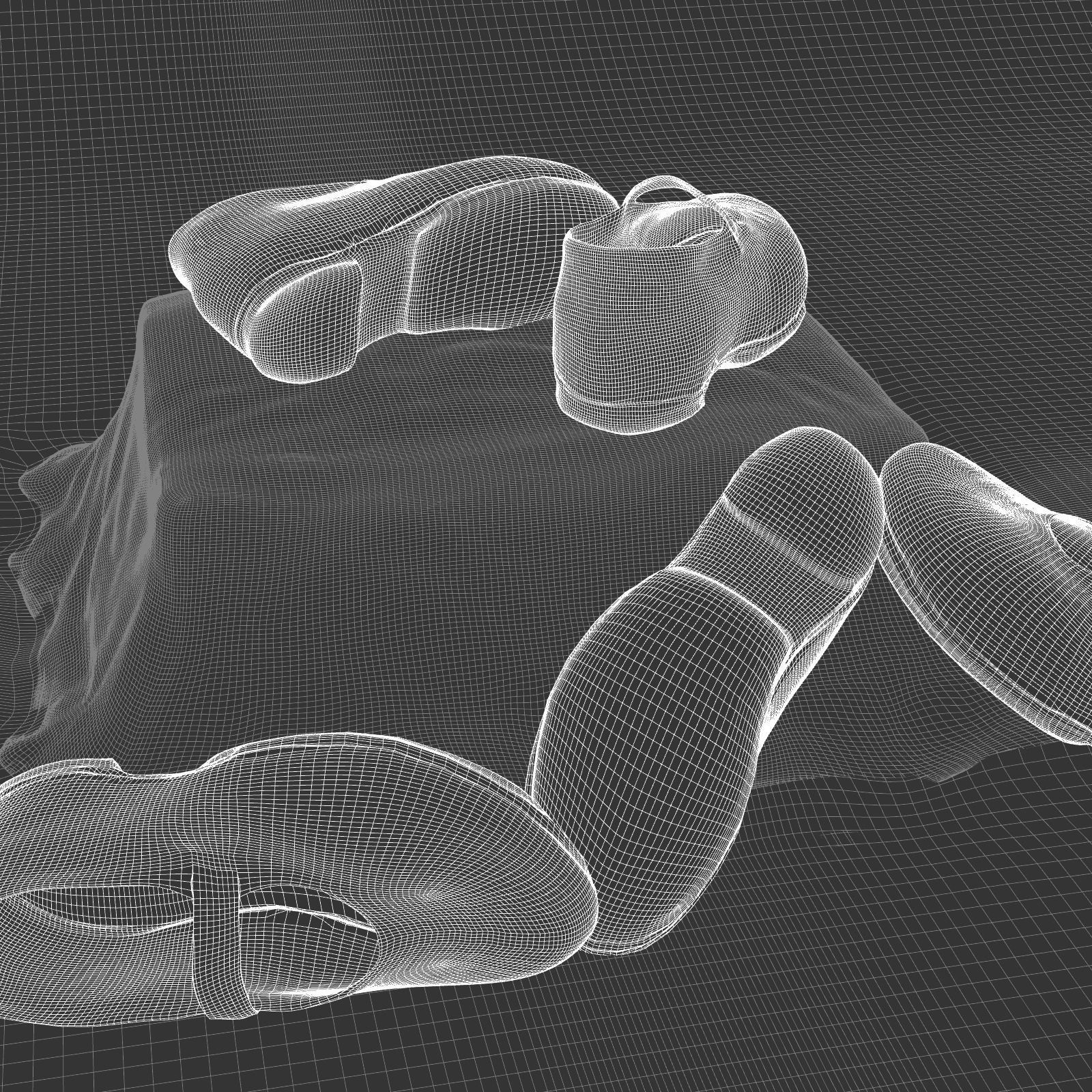 Shoes for Genesis Low-poly 3D model_2