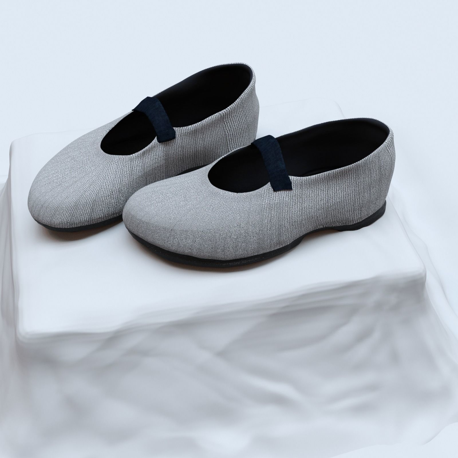 Shoes for Genesis Low-poly 3D model_8