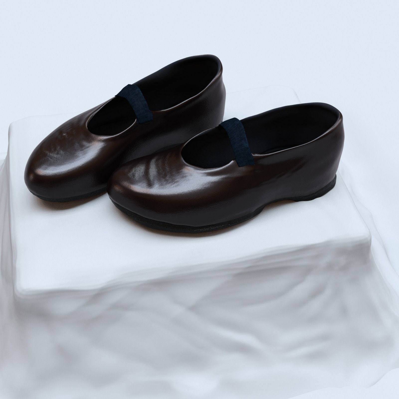 Shoes for Genesis Low-poly 3D model_5