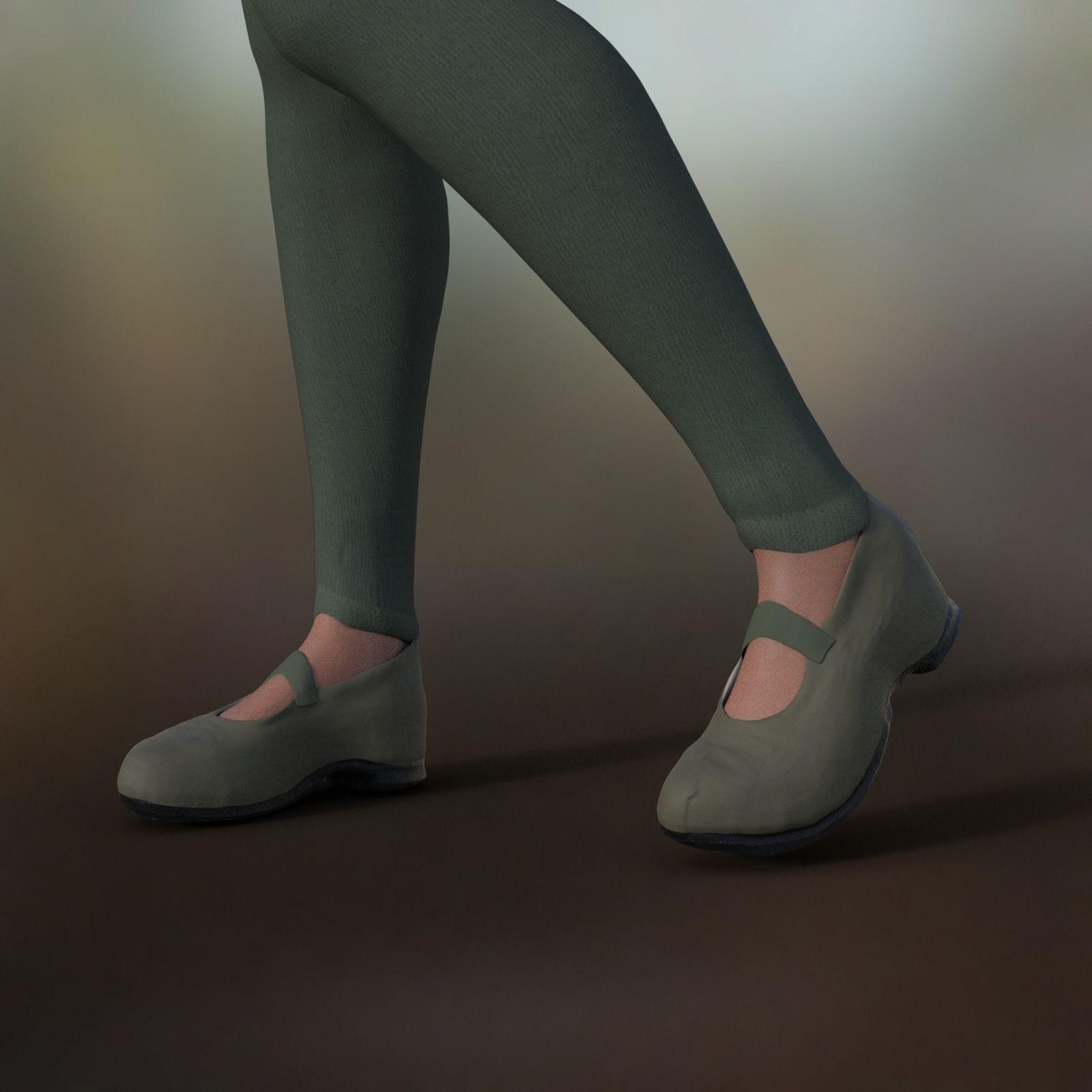 Shoes for Genesis Low-poly 3D model_12