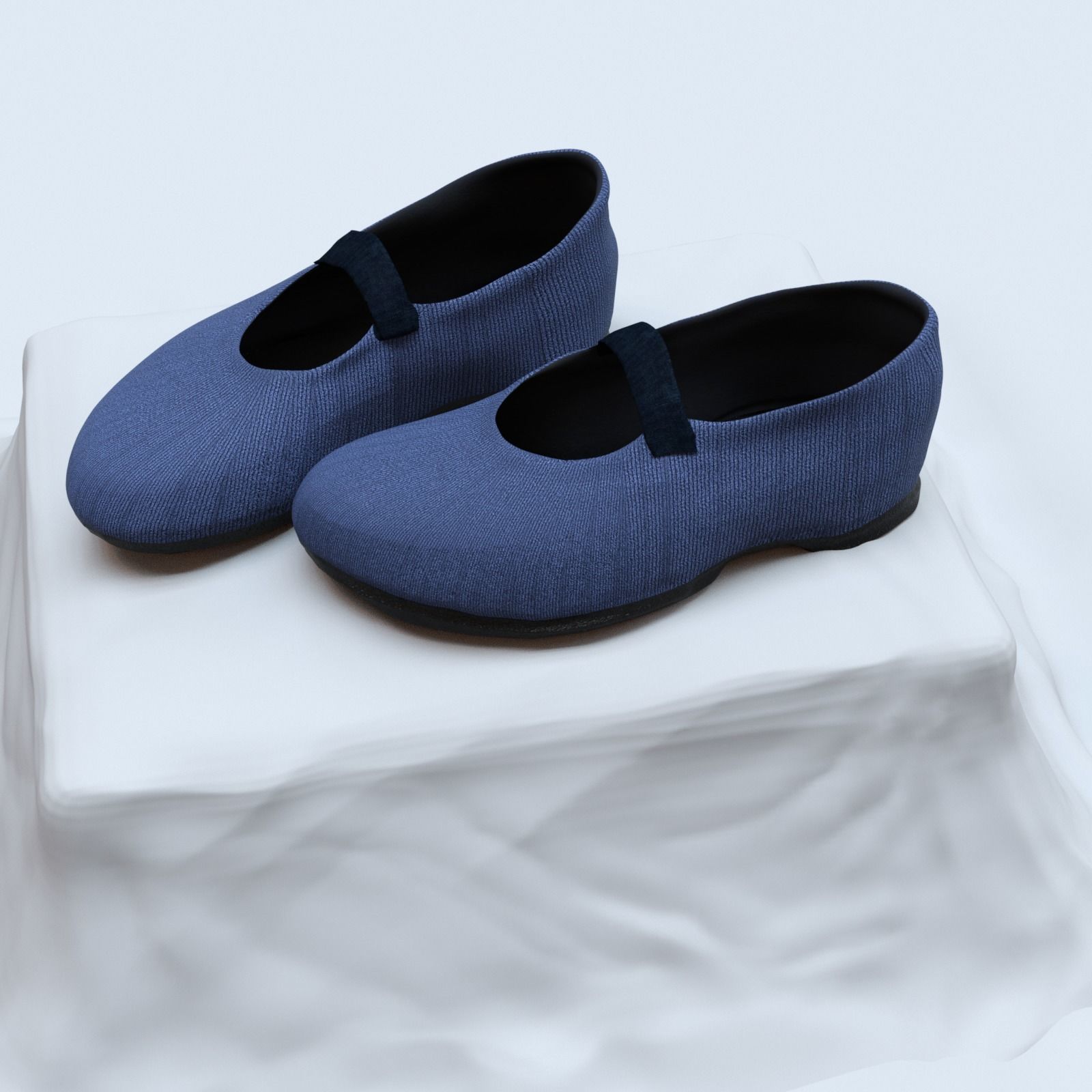 Shoes for Genesis Low-poly 3D model_6