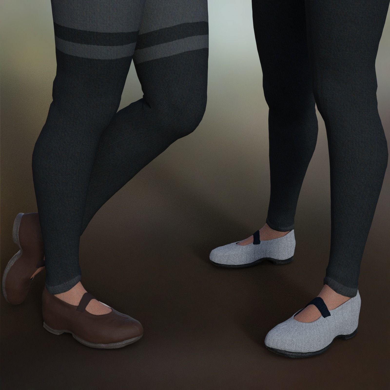 Shoes for Genesis Low-poly 3D model_10