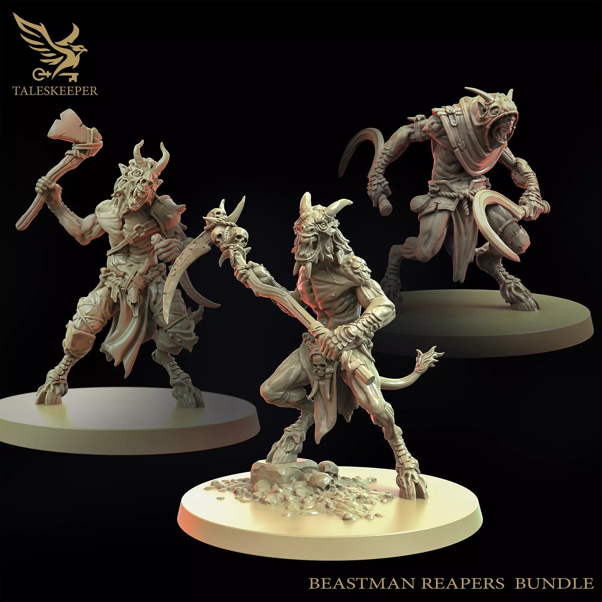 Beastman Reapers Bundle 3D print model
