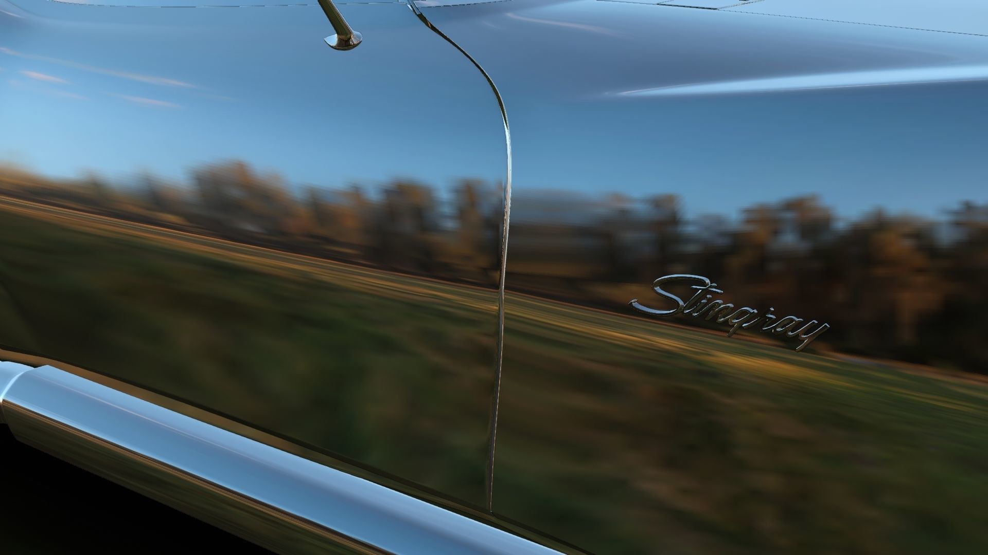 Chevrolet Corvette stingray C3 1969 3D model_21