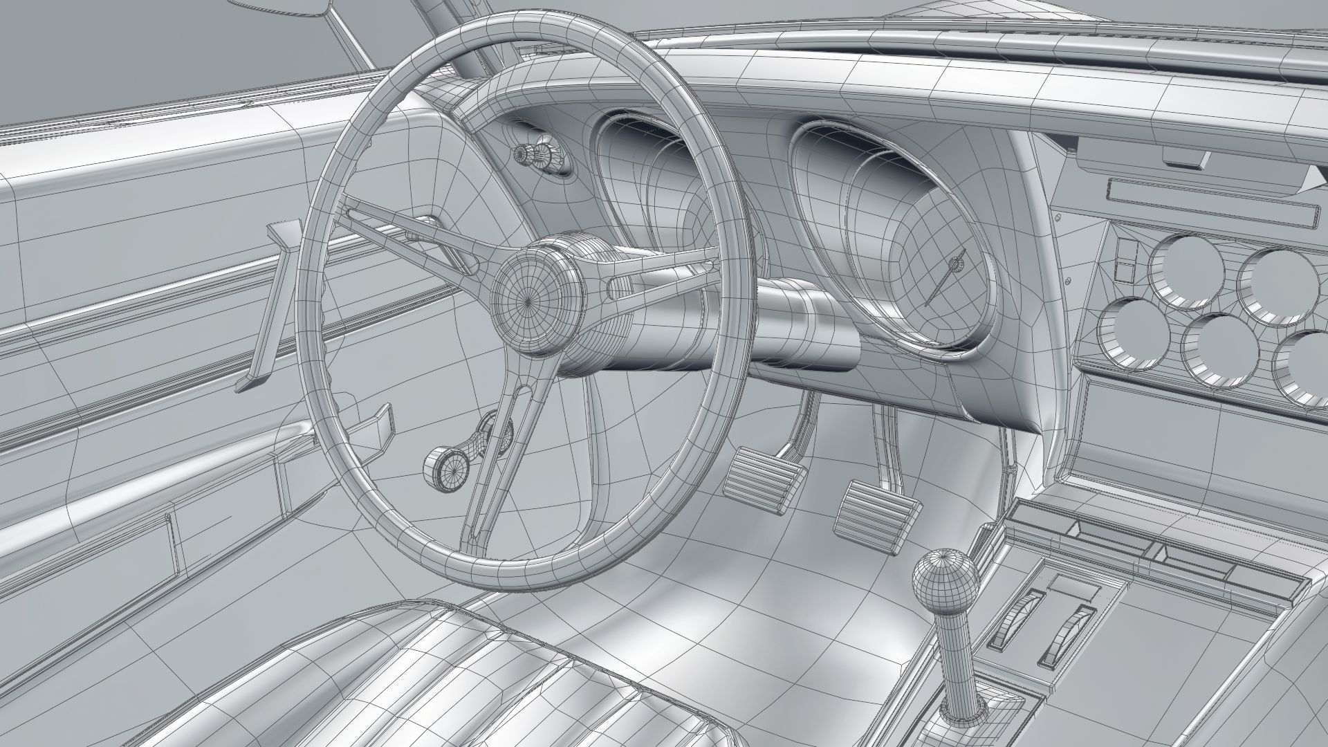 Chevrolet Corvette stingray C3 1969 3D model_16