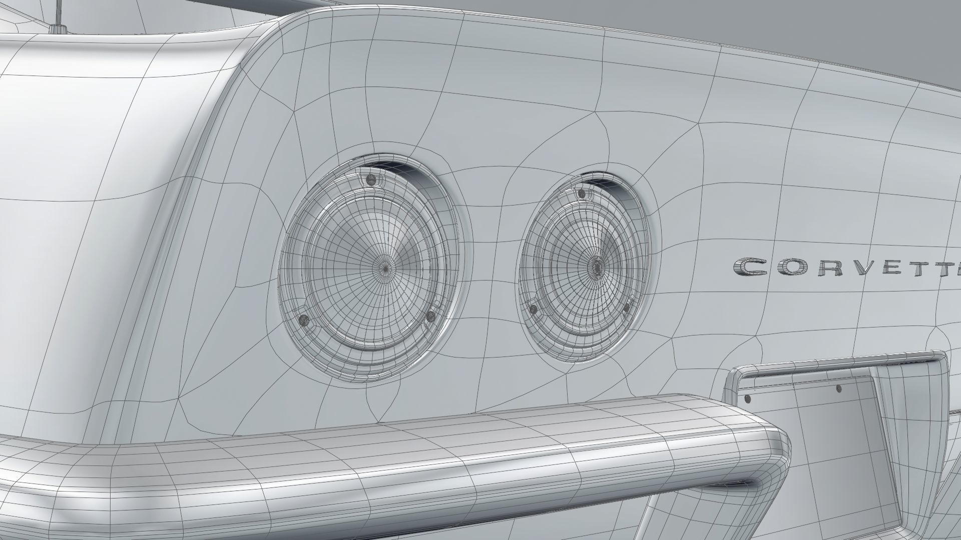Chevrolet Corvette stingray C3 1969 3D model_17