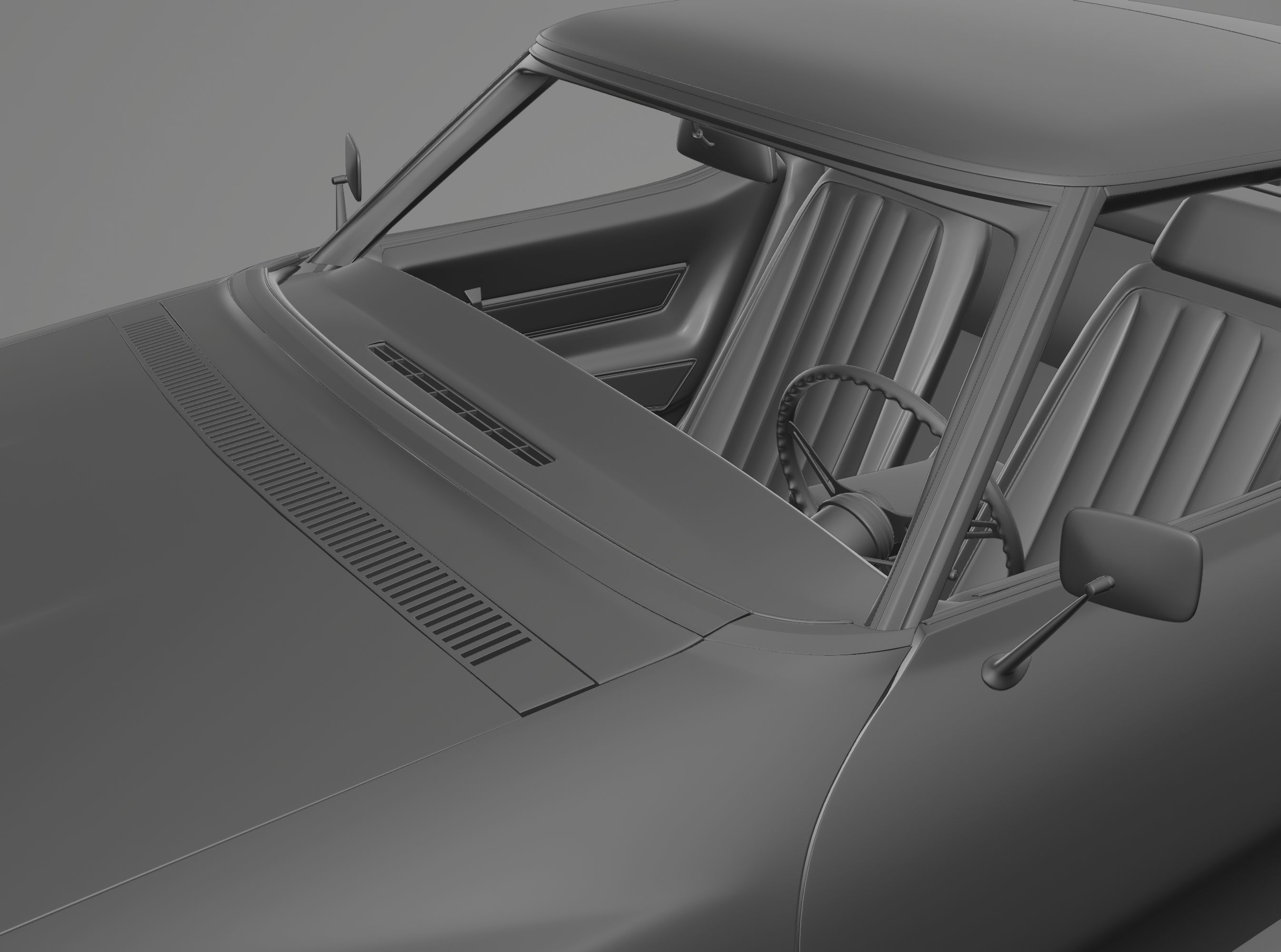 Chevrolet Corvette stingray C3 1969 3D model_12