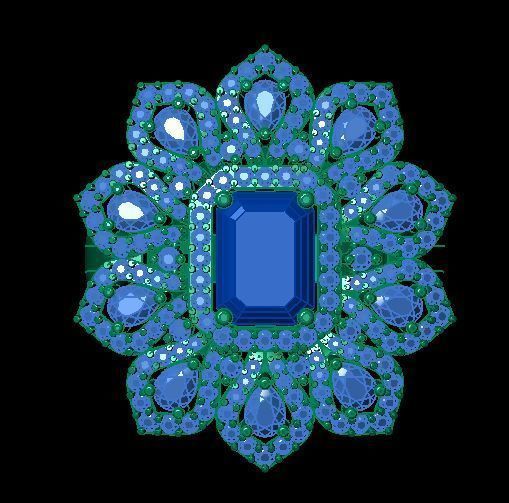 Diamond Ring 3D print model_8