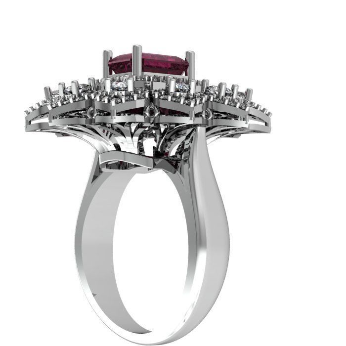 Diamond Ring 3D print model_2