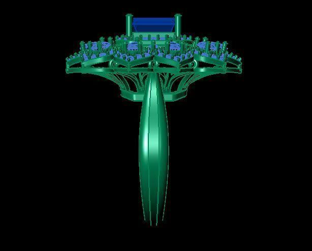 Diamond Ring 3D print model_9