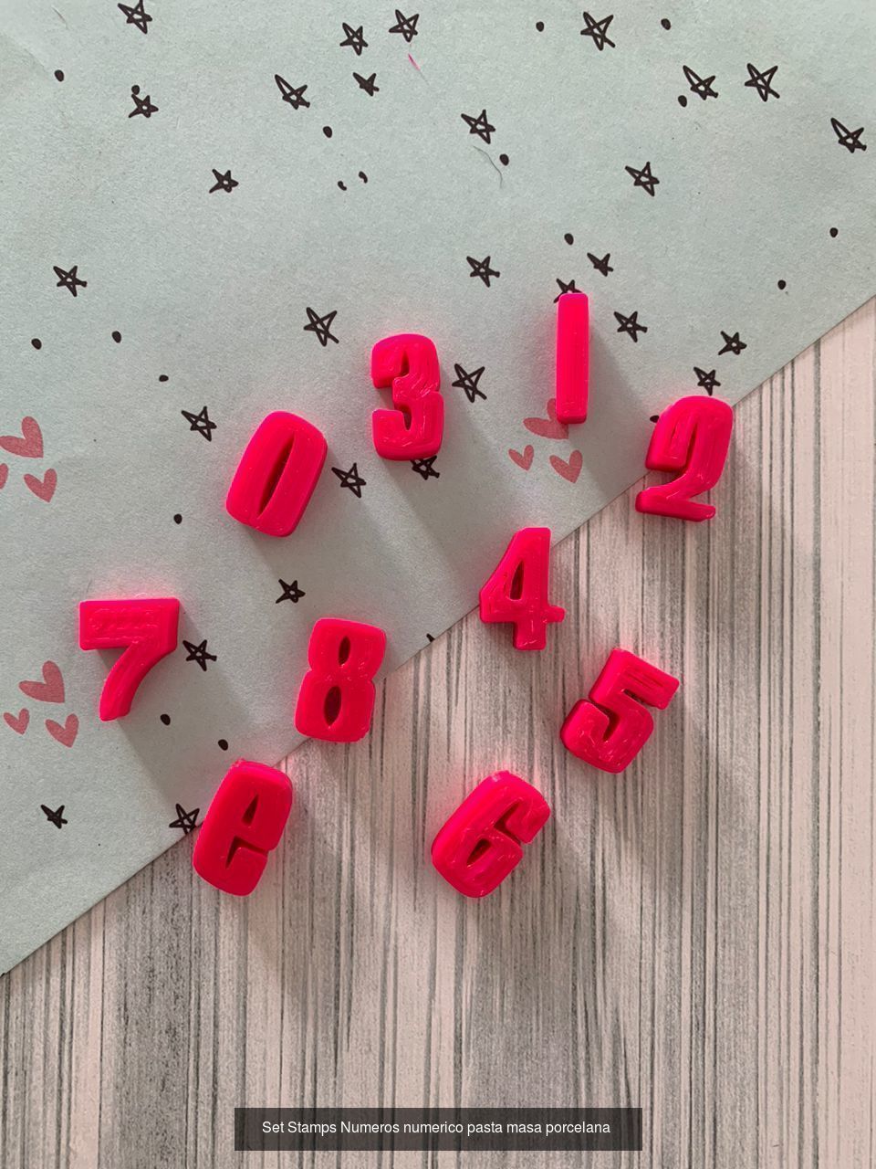 Stamps Letras Numeros y Formas Varias 3D Model Collection_1