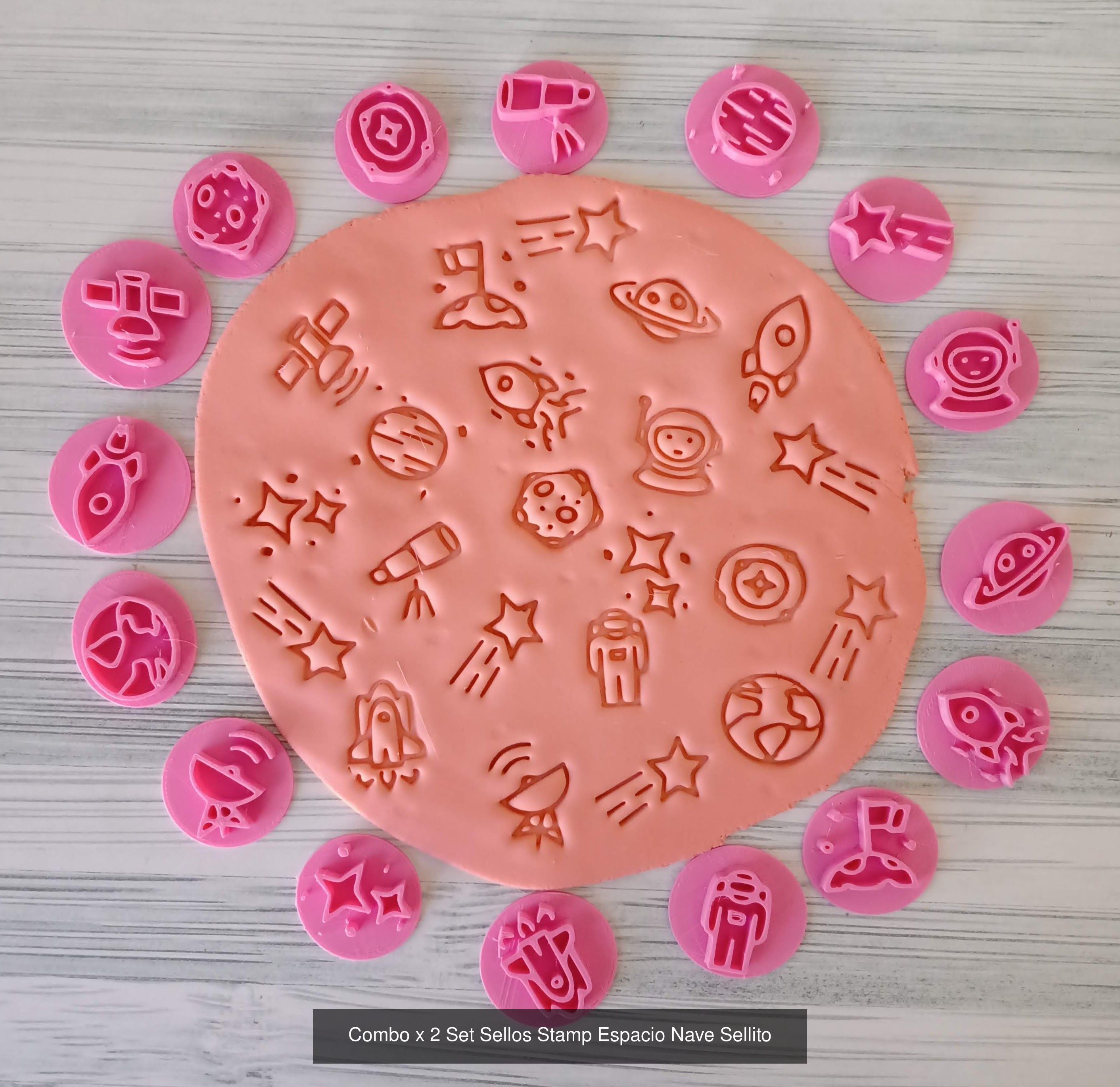 Stamps Letras Numeros y Formas Varias 3D Model Collection_7