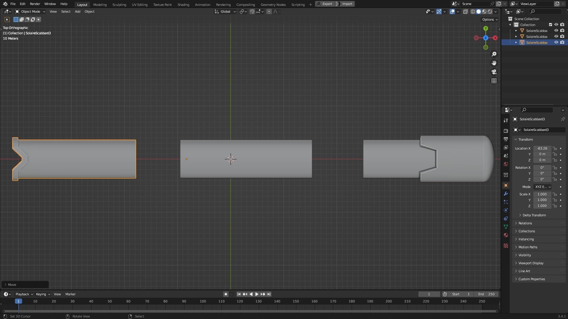 Solaire of Astora Sunlight Sword and Scabbard for Cosplay 3D Model Collection_10