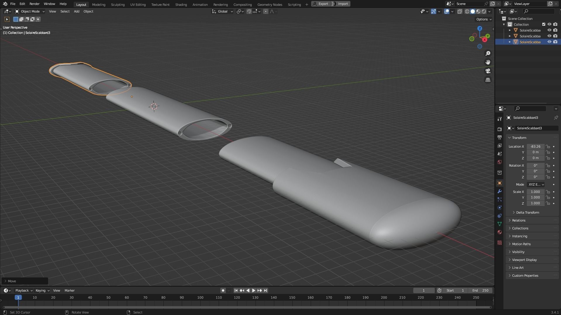 Solaire of Astora Sunlight Sword and Scabbard for Cosplay 3D Model Collection_9