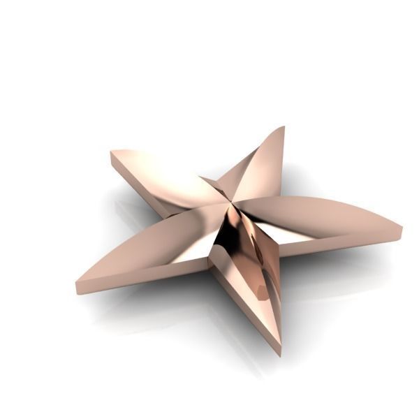 Military 3D 5 FIVE Point Star 3D print model_4