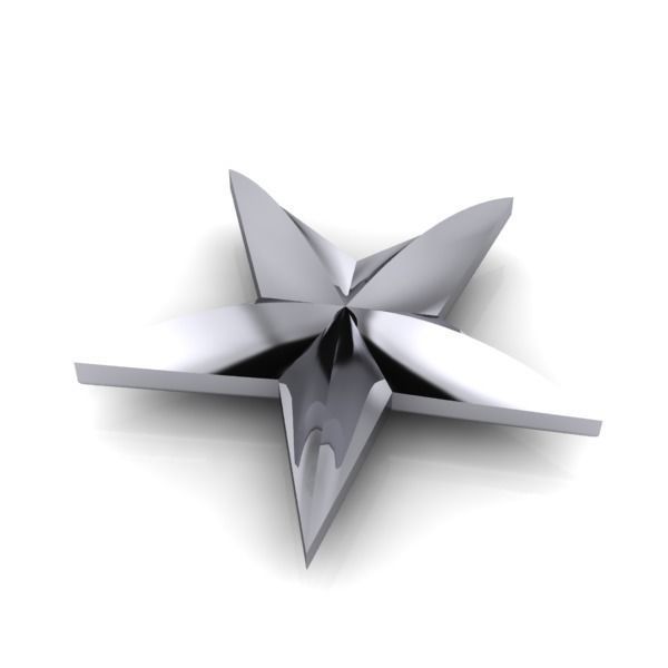 Military 3D 5 FIVE Point Star 3D print model_1