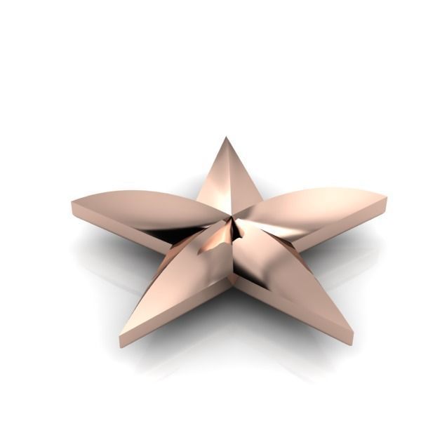 Military 3D 5 FIVE Point Star 3D print model_7