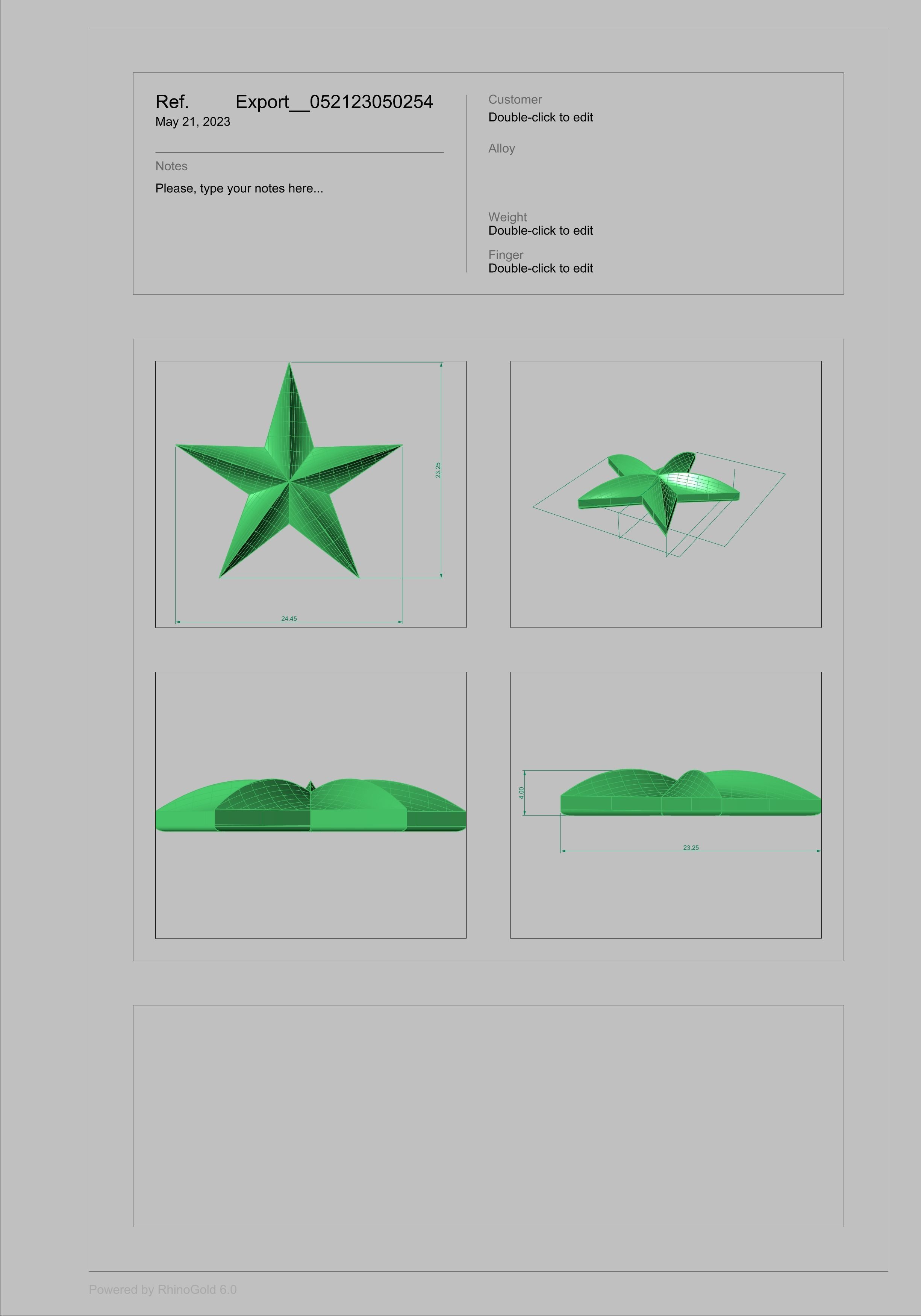 Military 3D 5 FIVE Point Star 3D print model_17