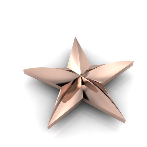 Military 3D 5 FIVE Point Star 3D print model_5