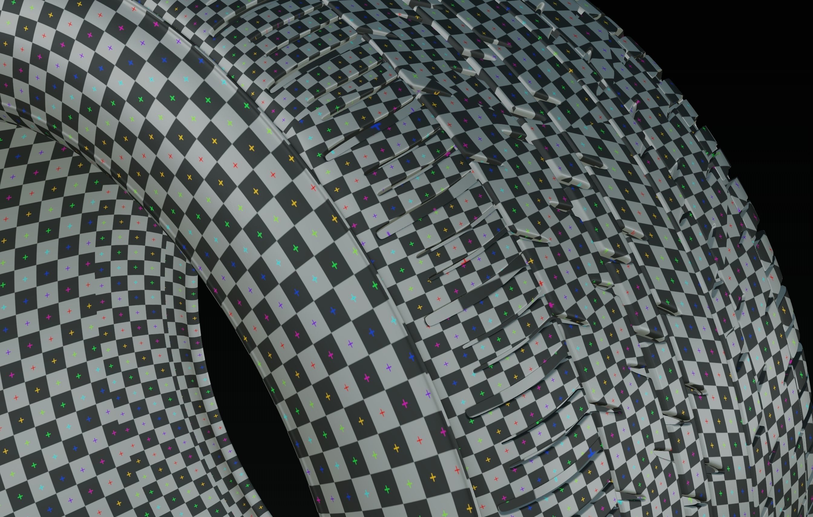 continental retro car tire 8k textures 3D model_12