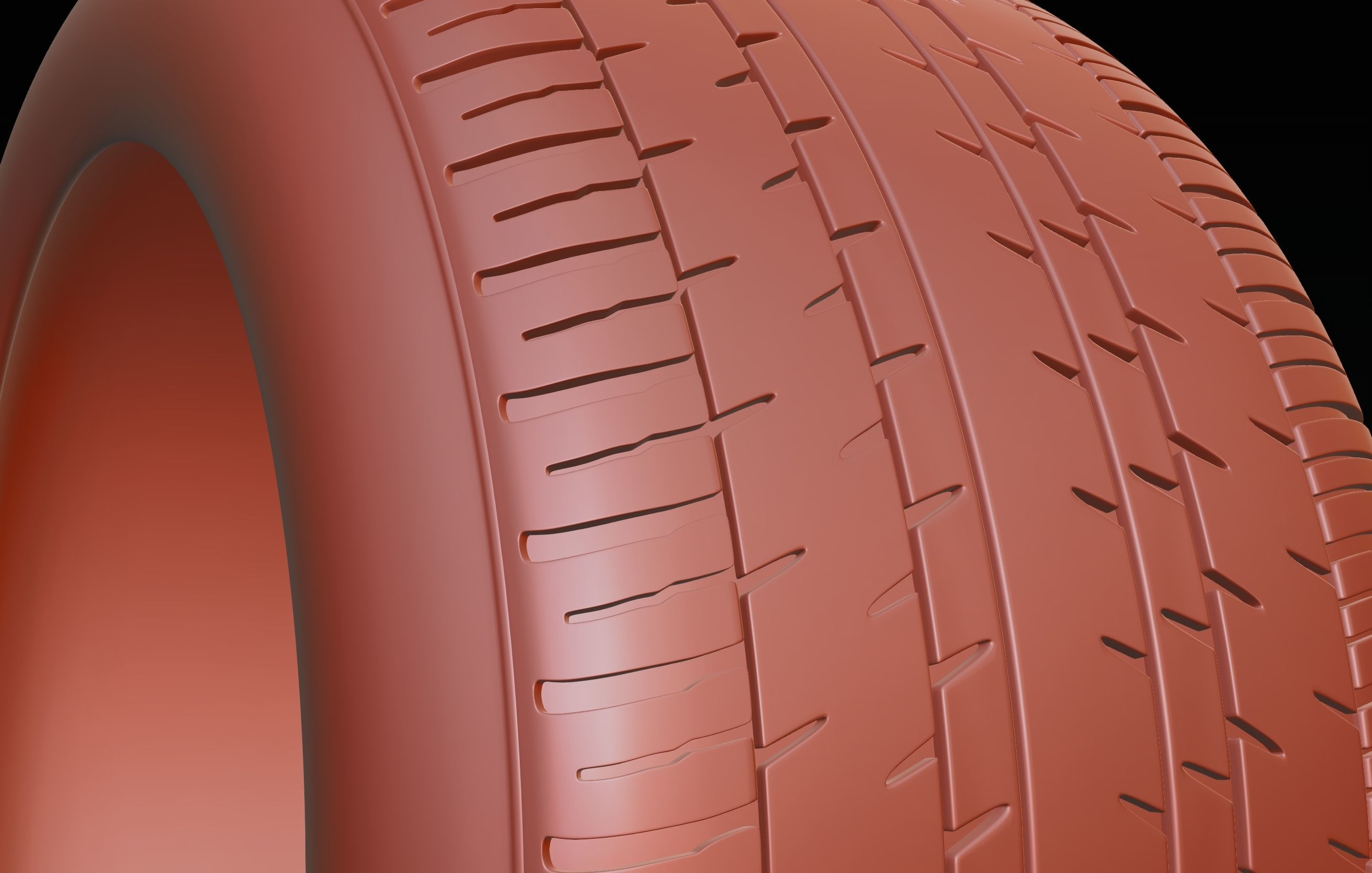 continental retro car tire 8k textures 3D model_10