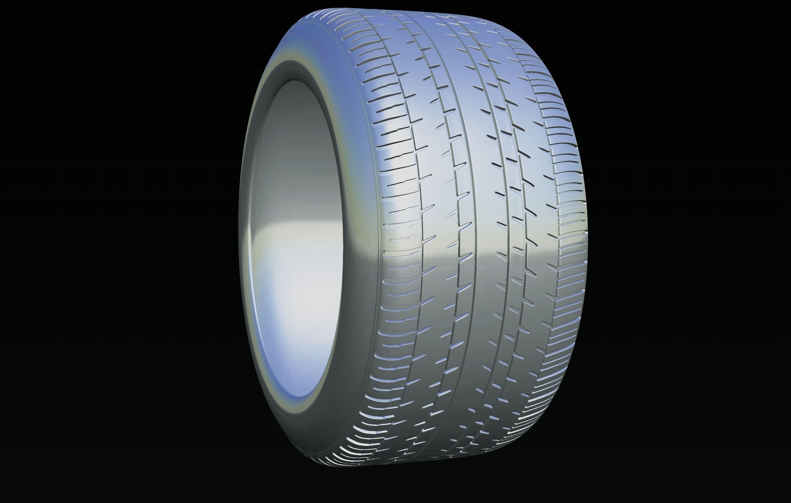 continental retro car tire 8k textures 3D model_15