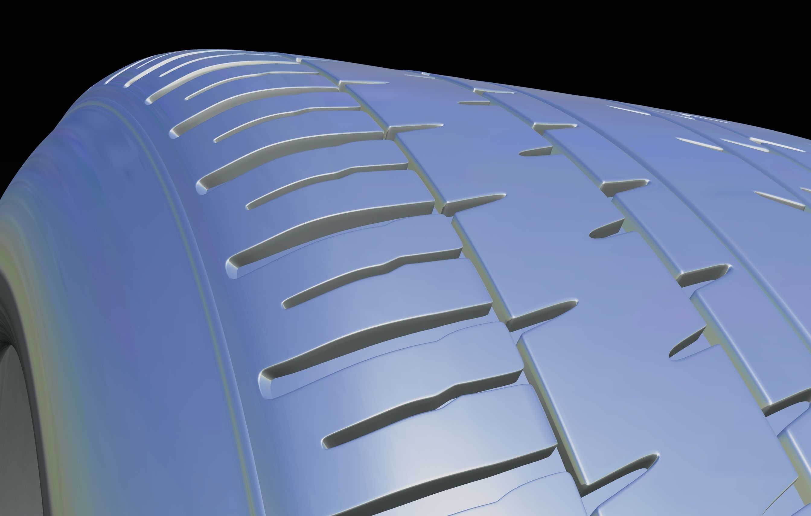 continental retro car tire 8k textures 3D model_16