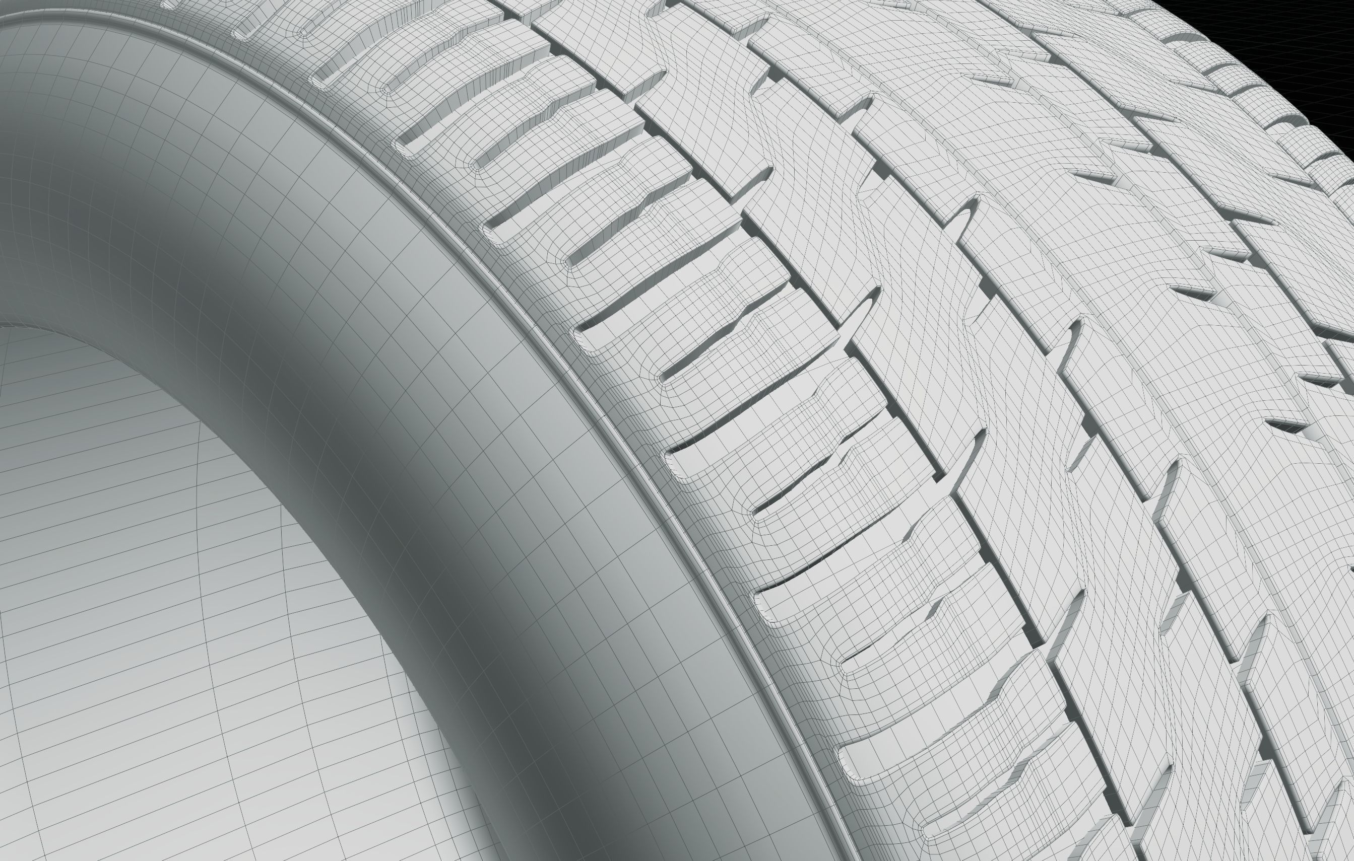 continental retro car tire 8k textures 3D model_8