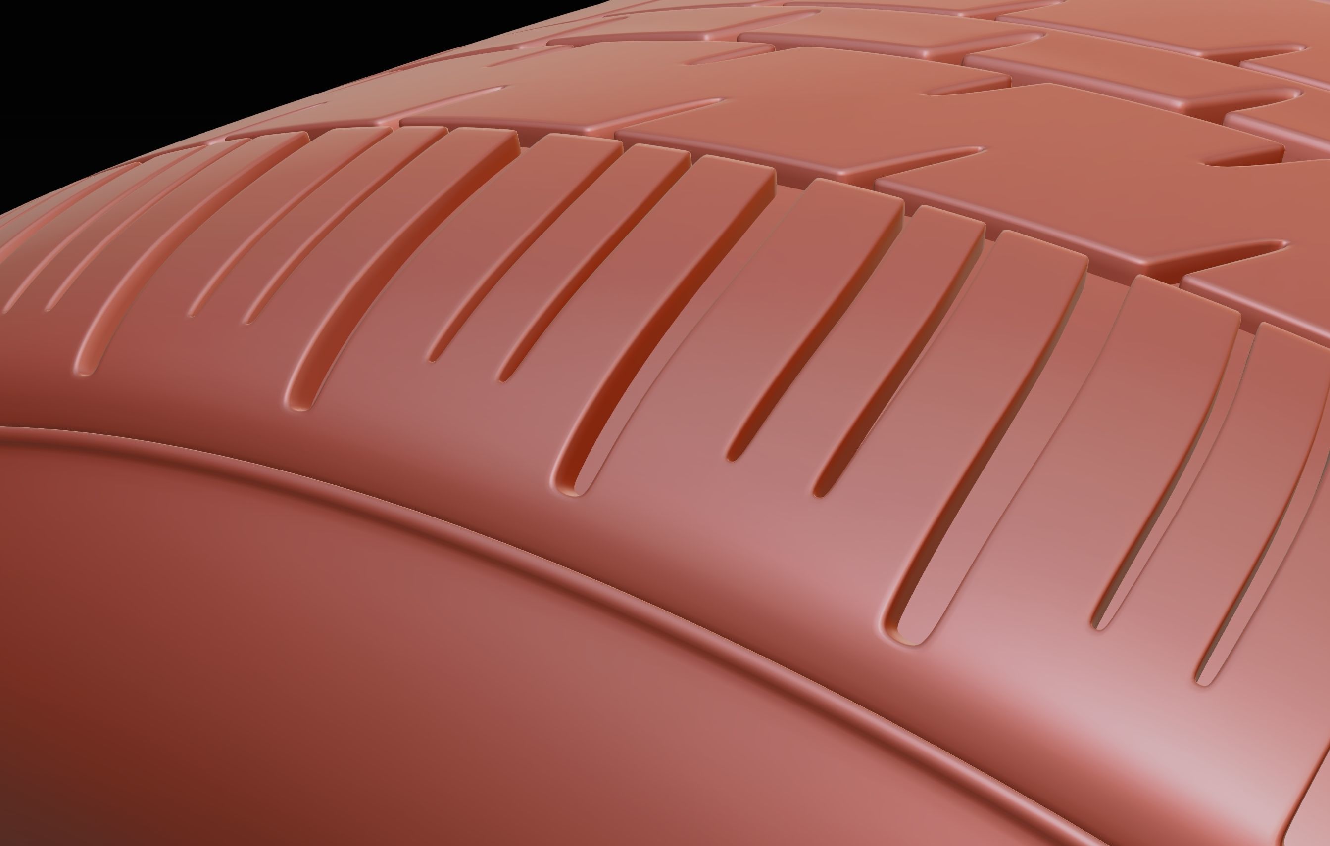 continental retro car tire 8k textures 3D model_11