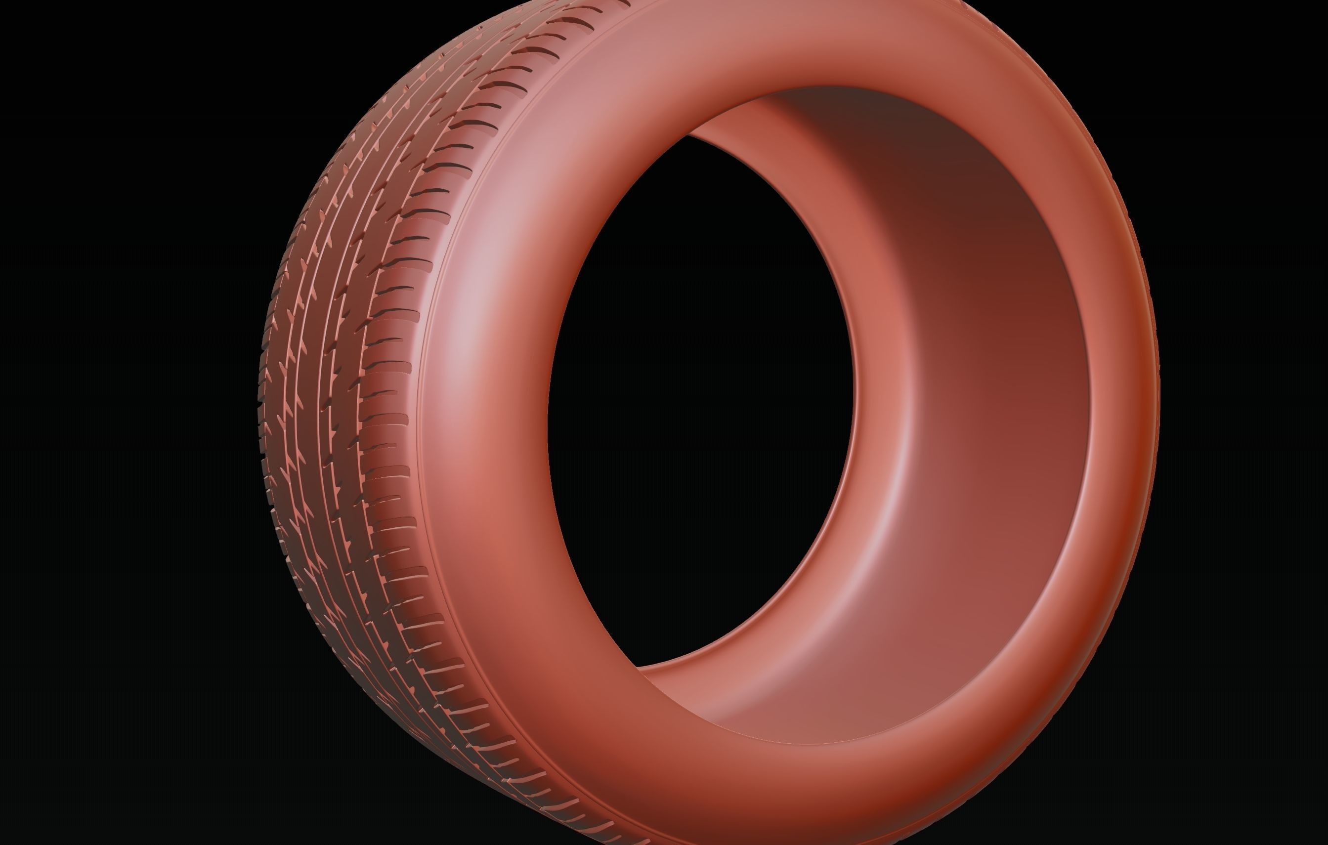 continental retro car tire 8k textures 3D model_9