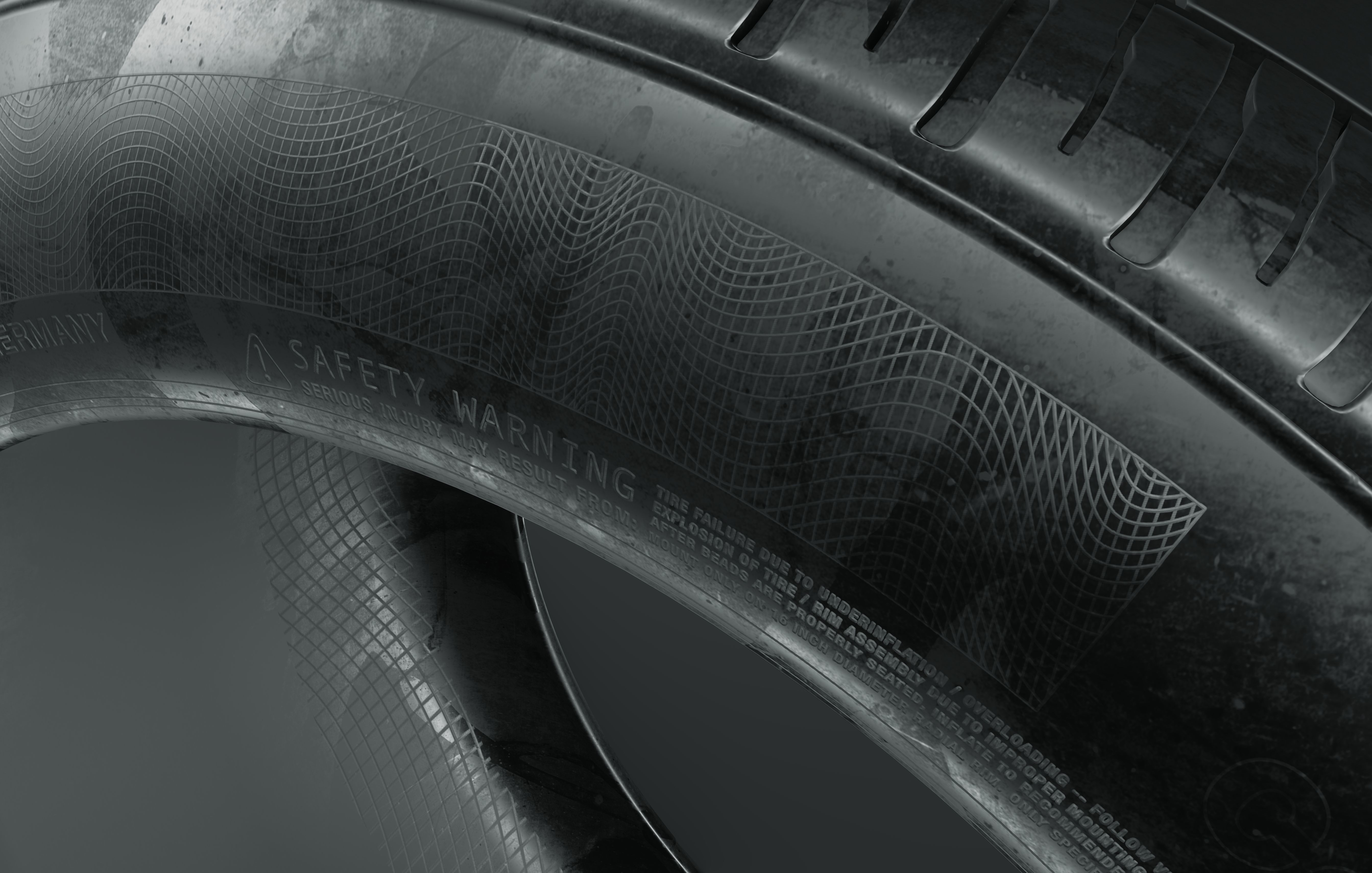 continental retro car tire 8k textures 3D model_4